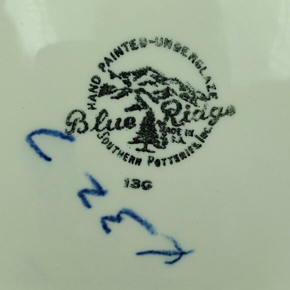 Blue Ridge Southern Potteries Lovely Linda Colonial Round Vegetable Serving Bowl - Picture 5 of 5